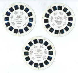 VIEW-MASTER beeldschijven – SWITZERLAND - 3 stuks – jaren ‘50
