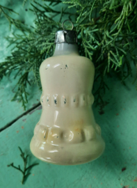Vintage glazen kerstklokje