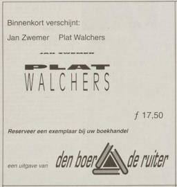 PLAT WALCHERS – JAN ZWEMER - 1995