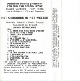 MC – ENNIO MORRICONE - HET GEBEURDE IN HET WESTEN  - 1975