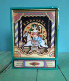 Muziekdoos – clowncarrousel - 1993