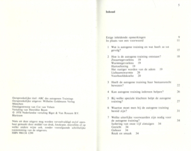 ONTSPANNEN LEVEN DOOR AUTOGENE TRAINING – Dr. H. Mensen - 1978