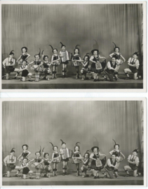 SET van 2 (dezelfde) fotokaarten - Manias Liliput-Sensationen - 1952