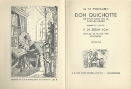 DON QUICHOTTE (- M. DE CERVANTES) - P. DE ZEEUW J.GZN – 1957