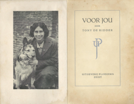 VOOR JOU – TONY DE RIDDER - 1939