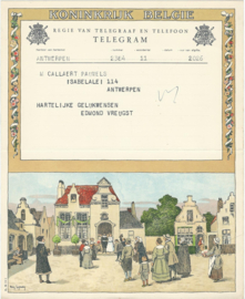 SET van 4 oude belgische telegrammen – 1948