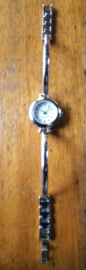 Horloge – MERKLOOS, beugelband, zilverkleurig