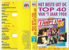 MC – Various - HET BESTE UIT DE TOP 40 VAN 'T JAAR 1988 – 2 stuks - 1988