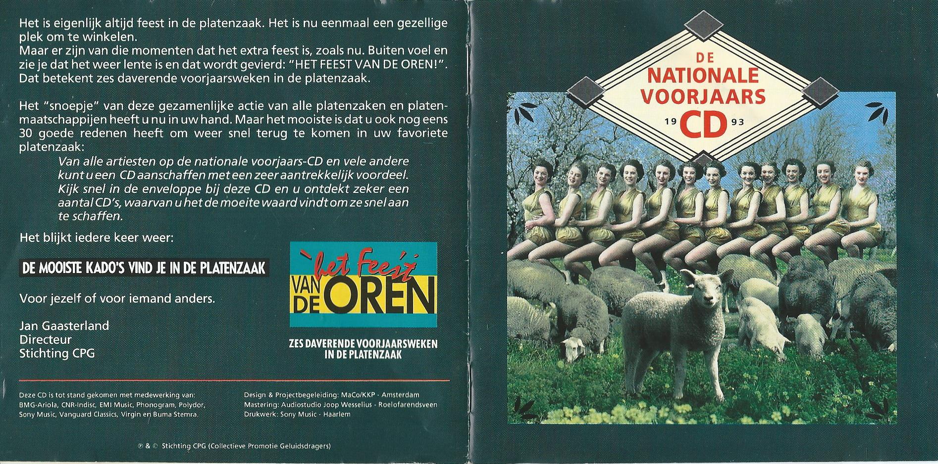 CD – Various - DE NATIONALE VOORJAARS CD 1993
