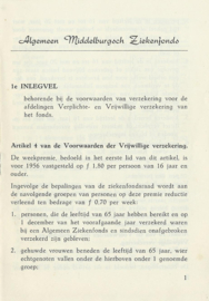 VOORWAARDEN VAN VERZEKERING ... – ca. 1956