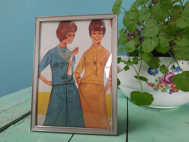 Vintage Fotolijst - Convex (bol) glas