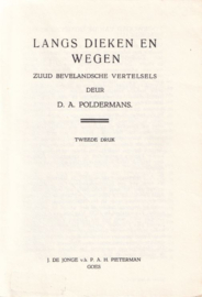 LANGS DIEKEN EN WEGEN – D.A. POLDERMANS – 1971