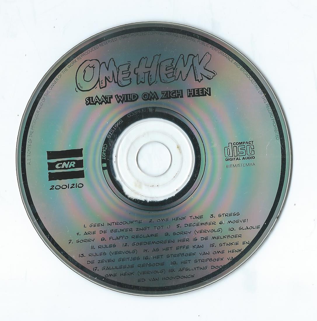 CD – OME HENK – OME HENK SLAAT WILD OM ZICH HEEN - 1994