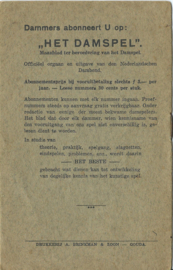 REGLEMENT VOOR HET DAMSPEL – ca. 1920