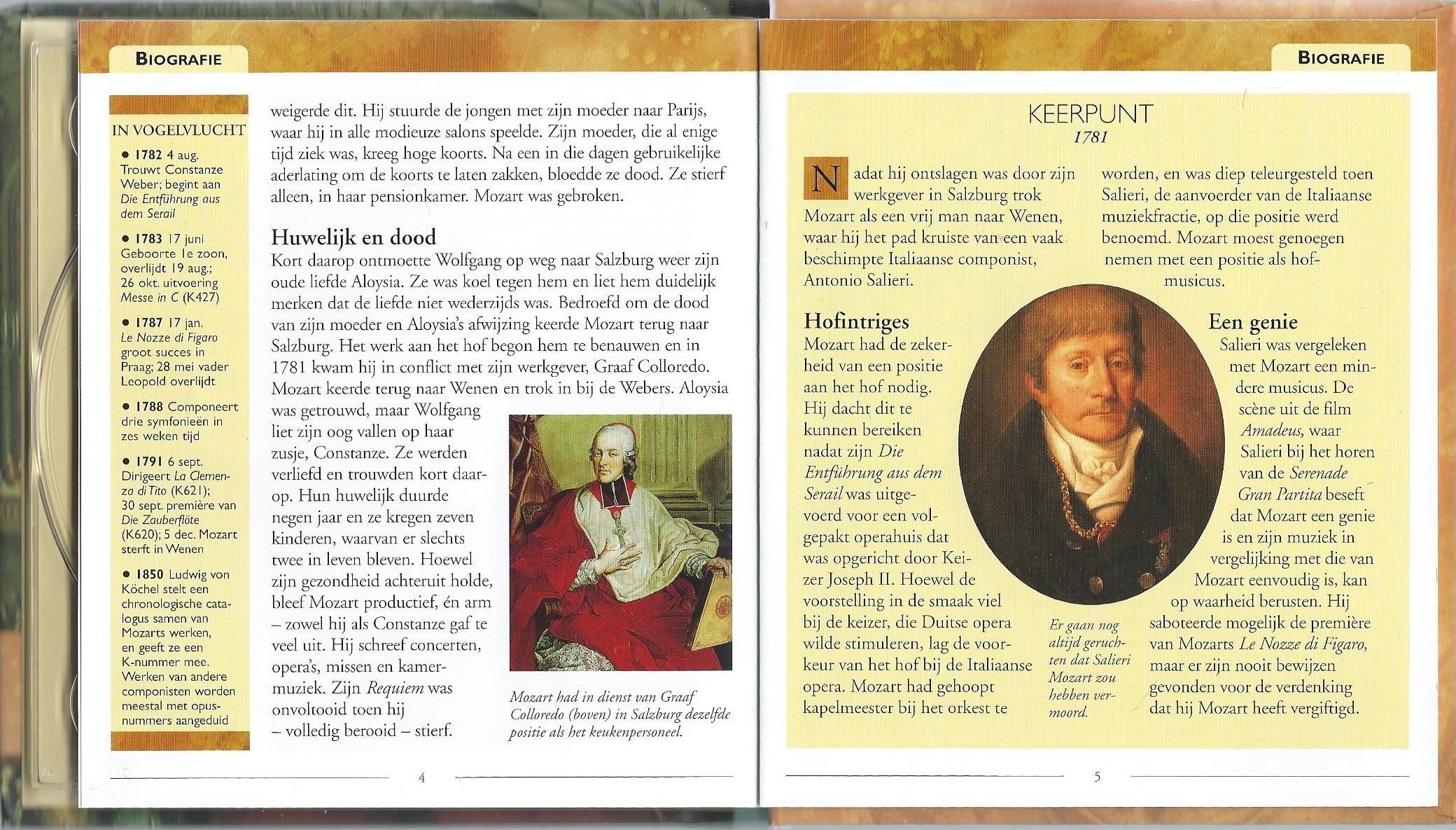 CD – MOZART Muzikale meesterwerken - 2004