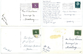 SET van 4 ansichtkaarten – Tilburg – o.a. 1966