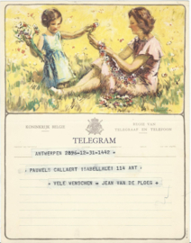 SET van 4 oude belgische telegrammen – 1948