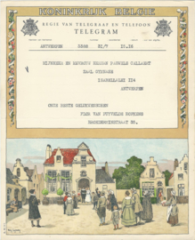 SET van 4 oude belgische telegrammen – 1948