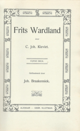 Frits Wardland – C.Joh. Kieviet - 1910