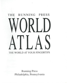 THE RUNNING PRESS WORLD ATLAS – (miniatuur !) -  1993