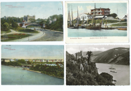SET van 4 ansichtkaarten – Duitsland – 1909, 1922