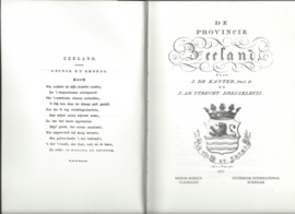 DE PROVINCIE ZEELAND - J. DE KANTER, Phil. Z. EN J. AB UTRECHT DRESSELHUIS - 1977