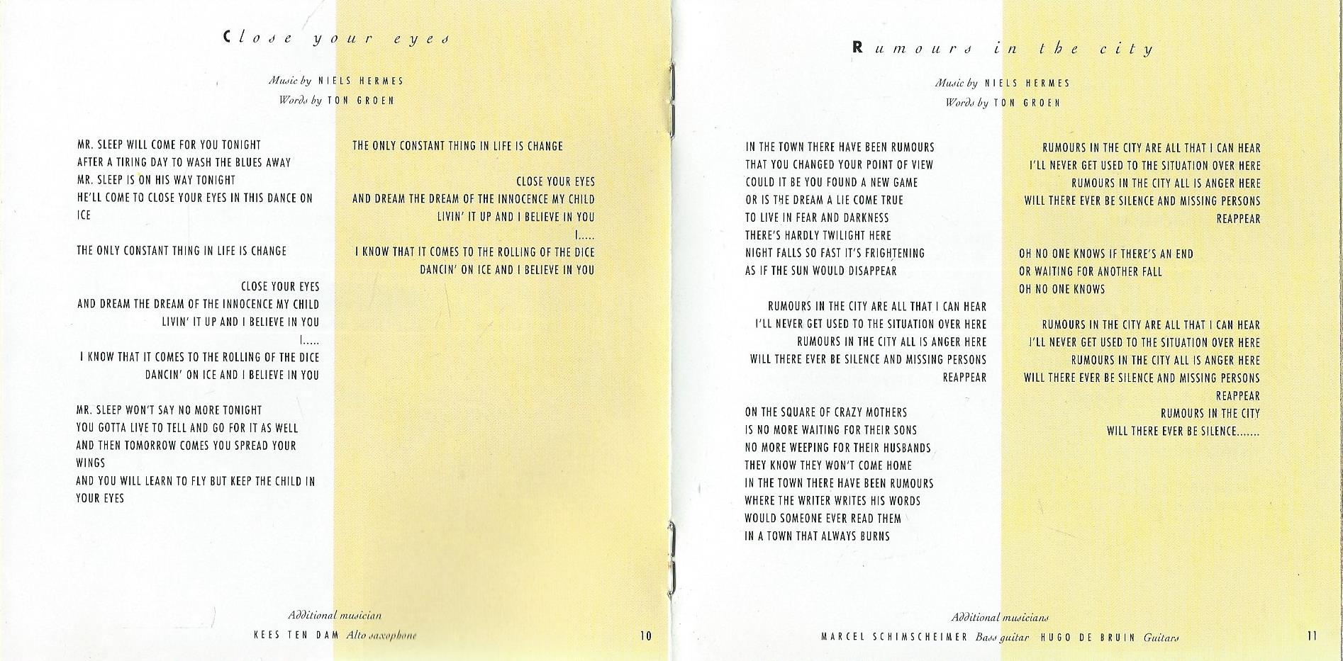 CD – TEN SHARP – The fire inside - 1993