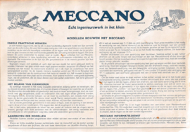 MECCANO - HANDLEIDING VOOR AANVULLINGSUITRUSTING No. 5A – 1956