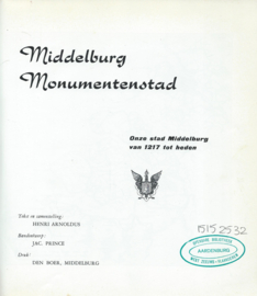 Middelburg Monumentenstad – HENRI ARNOLDUS - 1975