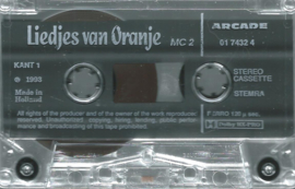 MC – Liedjes van Oranje – MC 2 - 1993