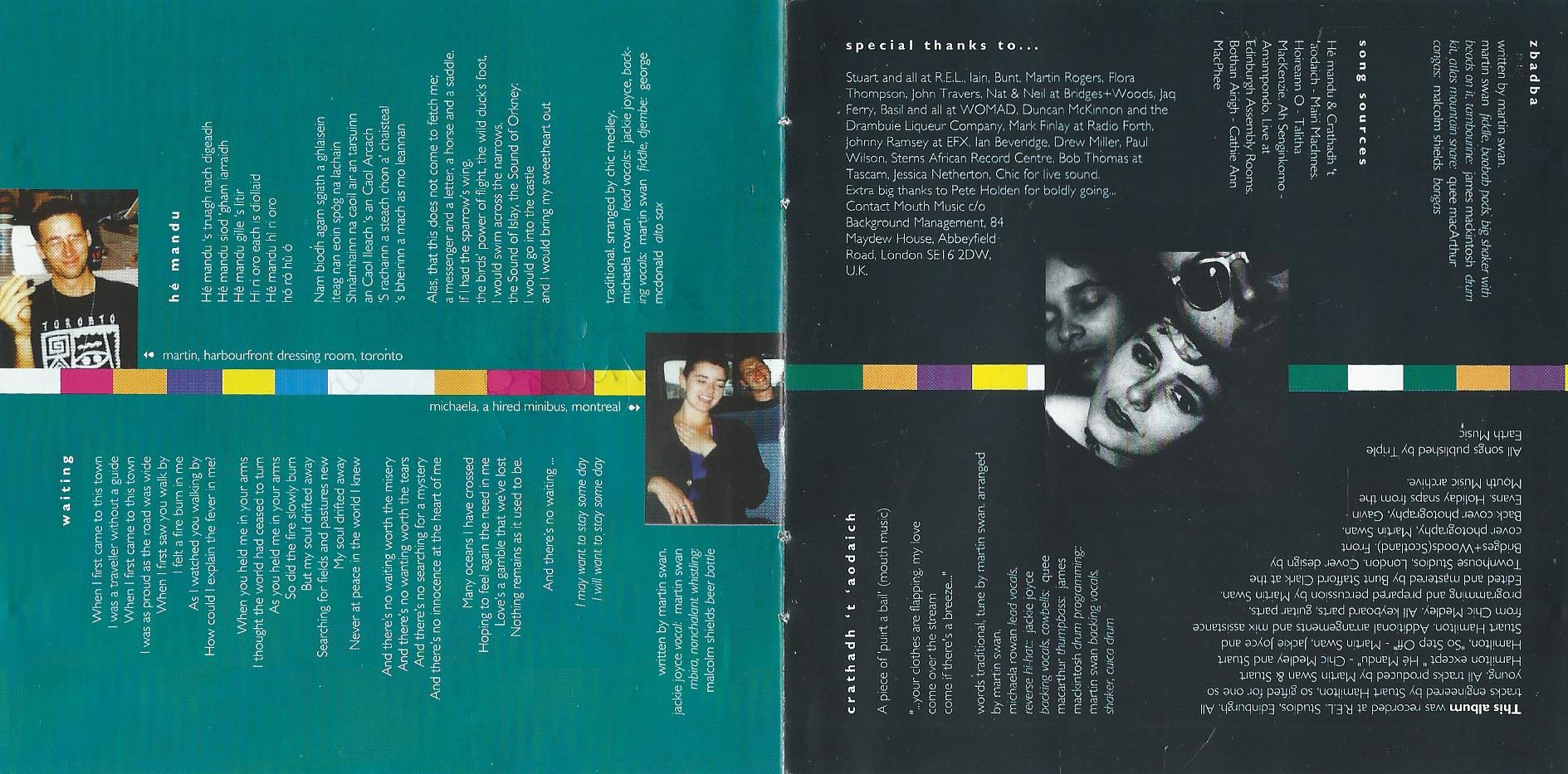 CD – mouth music – mo-di - 1993