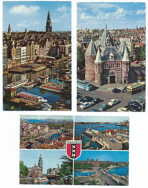 SET van 3 ansichtkaarten - Amsterdam – jaren ‘60