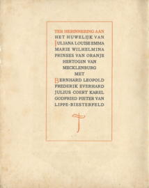 ORANJE DOOR ALLE TIJDEN – A. WILDEMAN - 1937