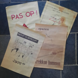 Prenten – 4 affiches WO2 – ’40-‘45