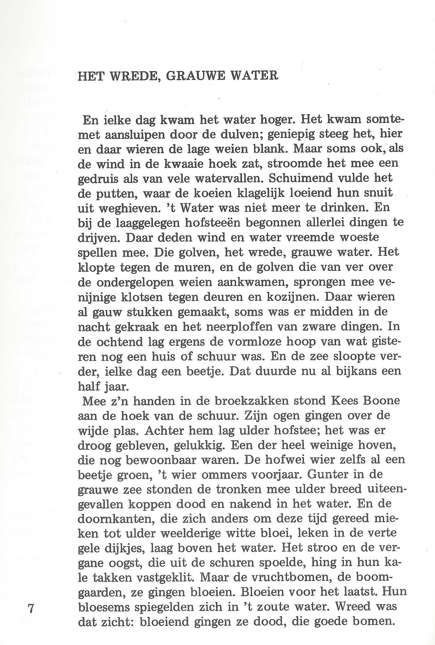 HET WREDE GRAUWE WATER – HENDRIK STURM – 1974