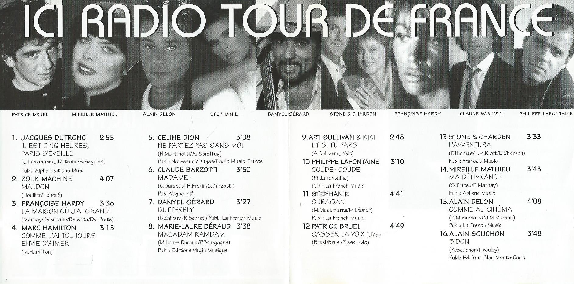 CD – Various - ICI RADIO TOUR DE FRANCE - 16 TOURTOPPERS