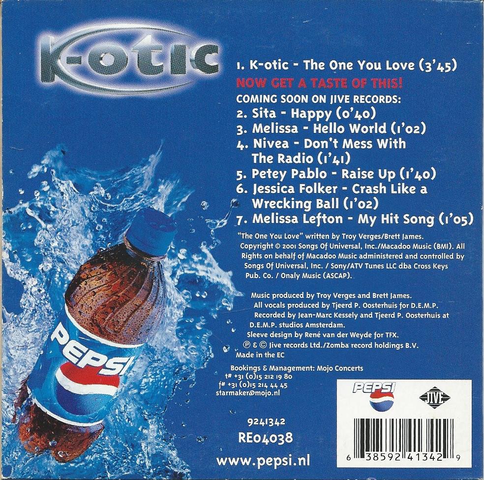 CD – Single – K-OTIC – Yhe One You Love - 2001