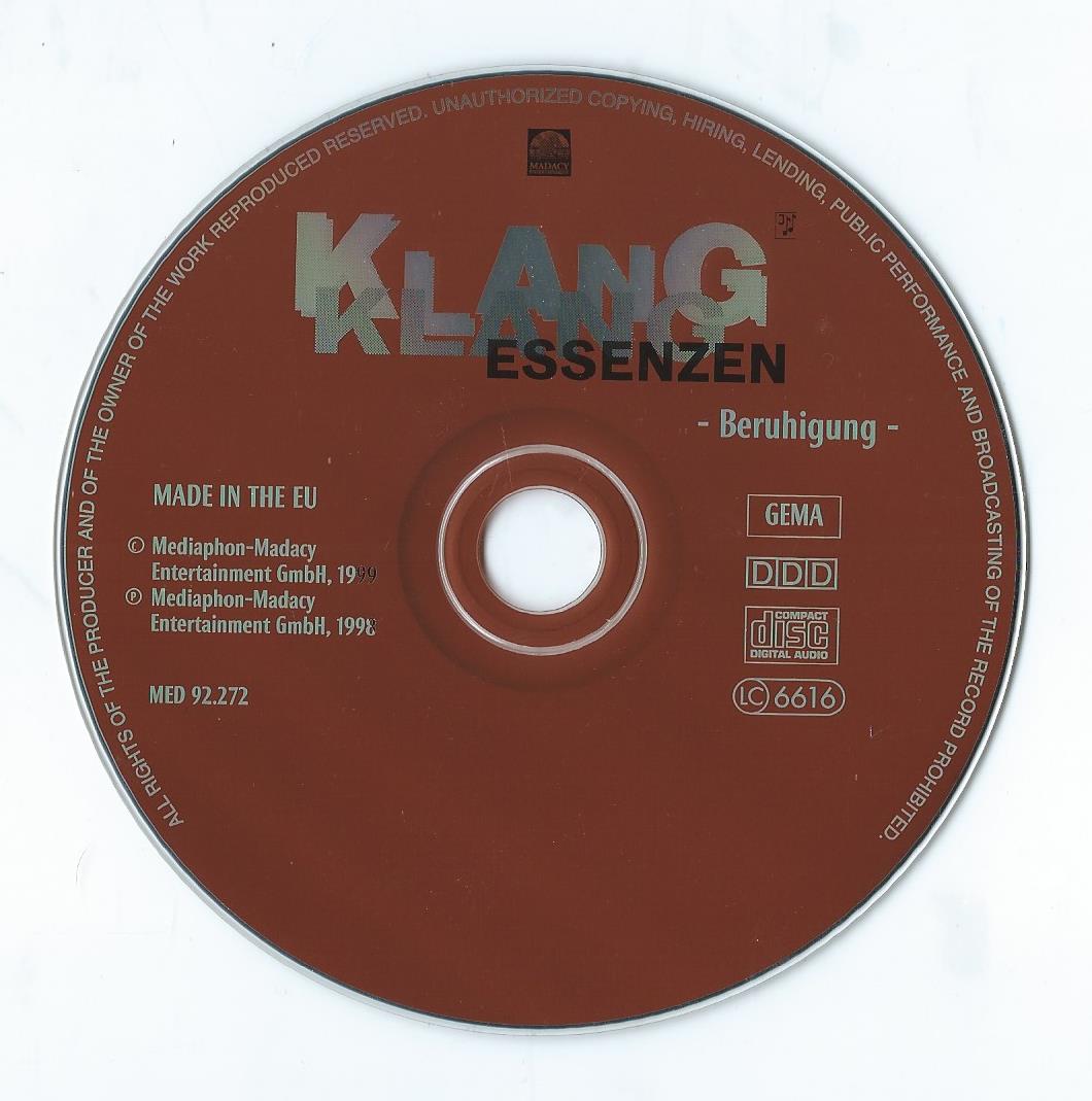 CD – KLANG ESSENZEN – Beruhigung - 1999