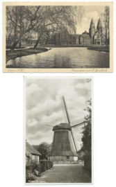 SET van 2 ansichtkaarten – Laren – o.a. 1941