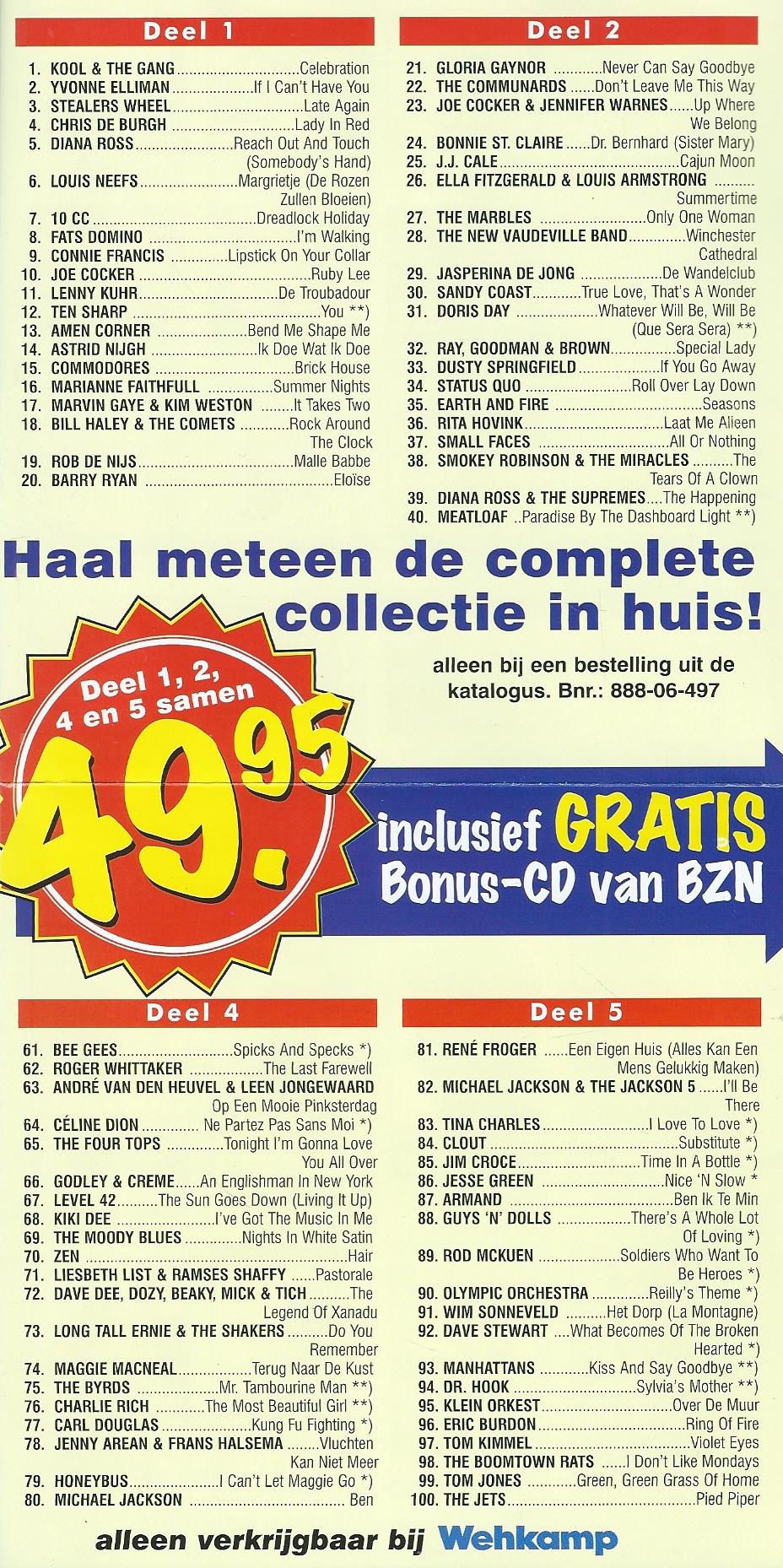 CD – Various - de gouden keuze van BZN – Deel 3 - 1997