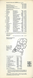 AUTOKAART VAN NEDERLAND – 3 stuks - 1968