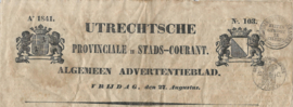 UTRECHTSCHE PROVINCIALE EN STADS-COURANT. Ao 1841. – No. 103.