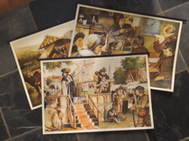 Wandplaten - Serie - Geschiedenis-vertelplaten – 15 van 18 stuks - 1979