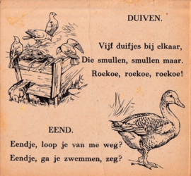ONZE DIERENVRIENDJES – MAREN KOSTER – jaren ’20-‘30