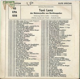 Toni Lenz – der Meisterjodler aus Berchtesgaden – ca. 1958