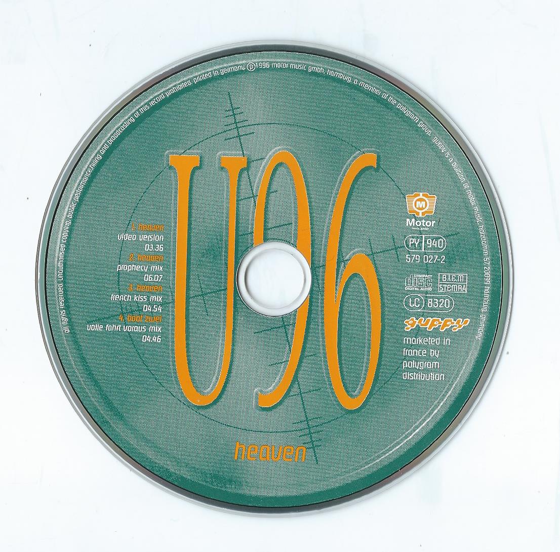 CD – Maxi-Single – U96 - Heaven - 1996
