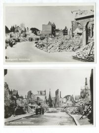SET van 12 ansichtkaarten – Middelburg – oorlogsschade – 17 mei 1940
