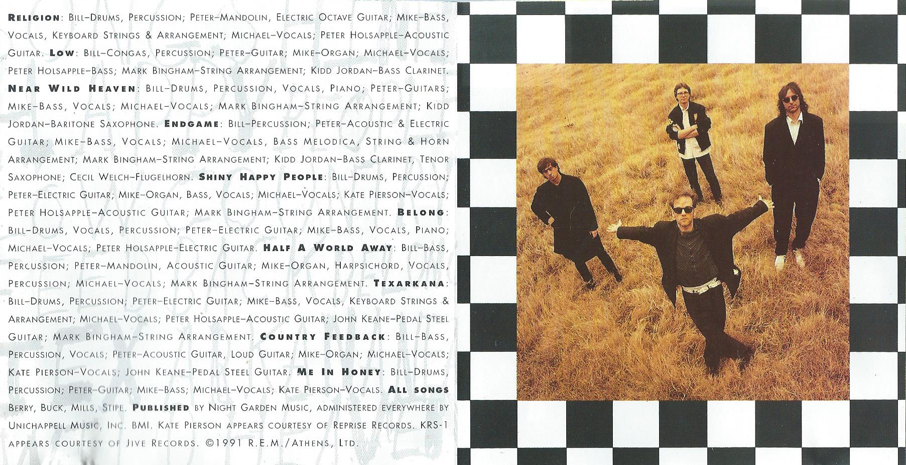 CD – R.E.M. – OUT OF TIME - 1991