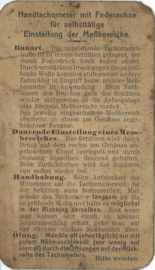 Handtachometer met automatische instelling van de meetbereiken – jaren ‘20