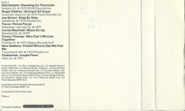 MC - Various ‎– SMASH HITS by original artistst - 1973 (♪)
